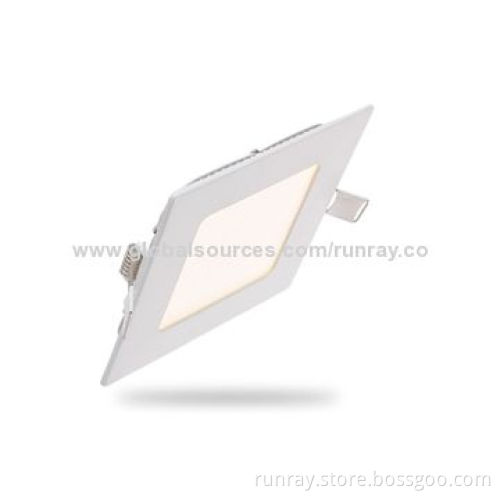 Square Dimmable LED Panel Light, 9W, 85-265V AC, Epistar 2835 SMD Chip, 145*145mm, ISO9001 Factory